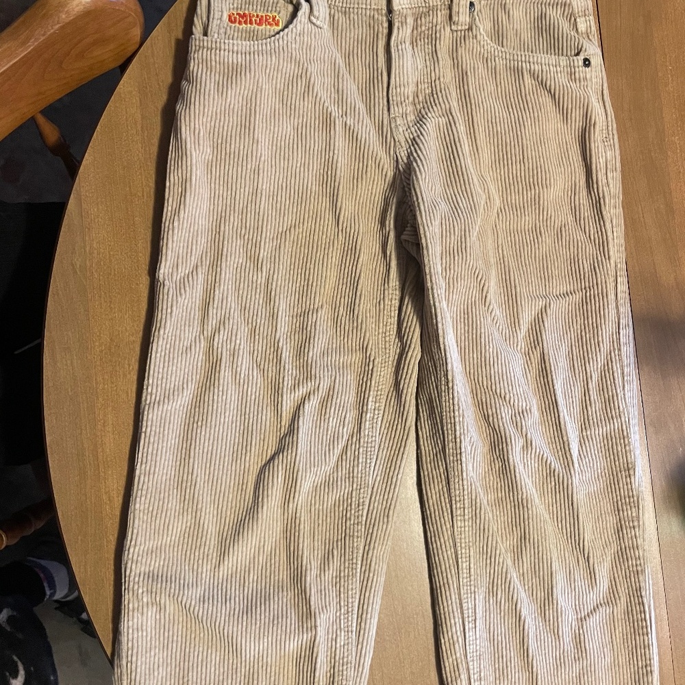 empyre boys relaxed fit corduroy skate pants tan